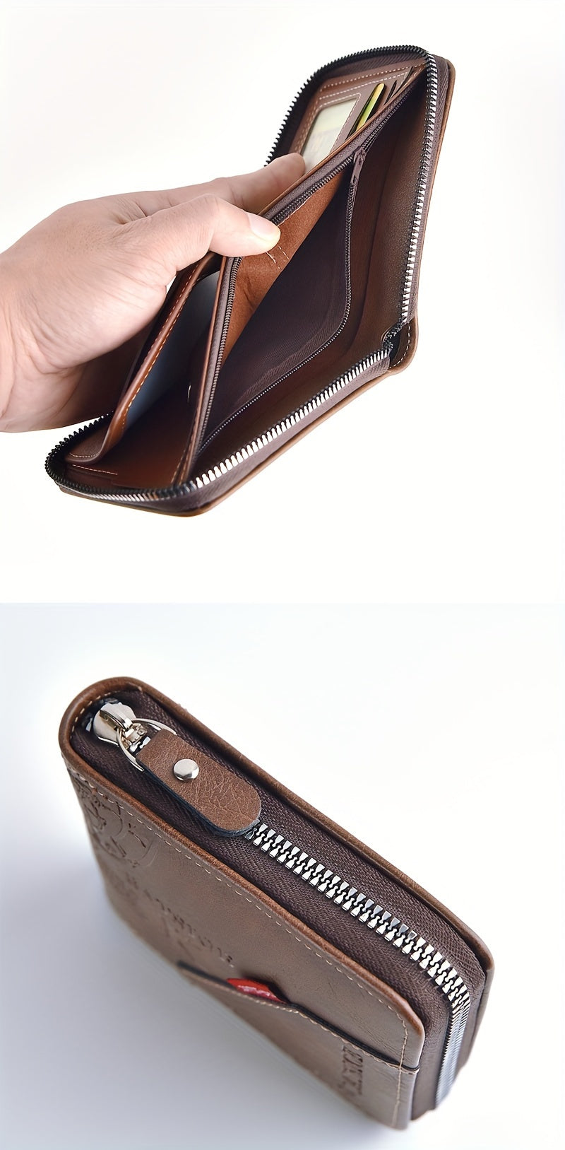 1pc Men's Business Wallet, Retro Letter Embossed Credit Card Holder, Gift For Men