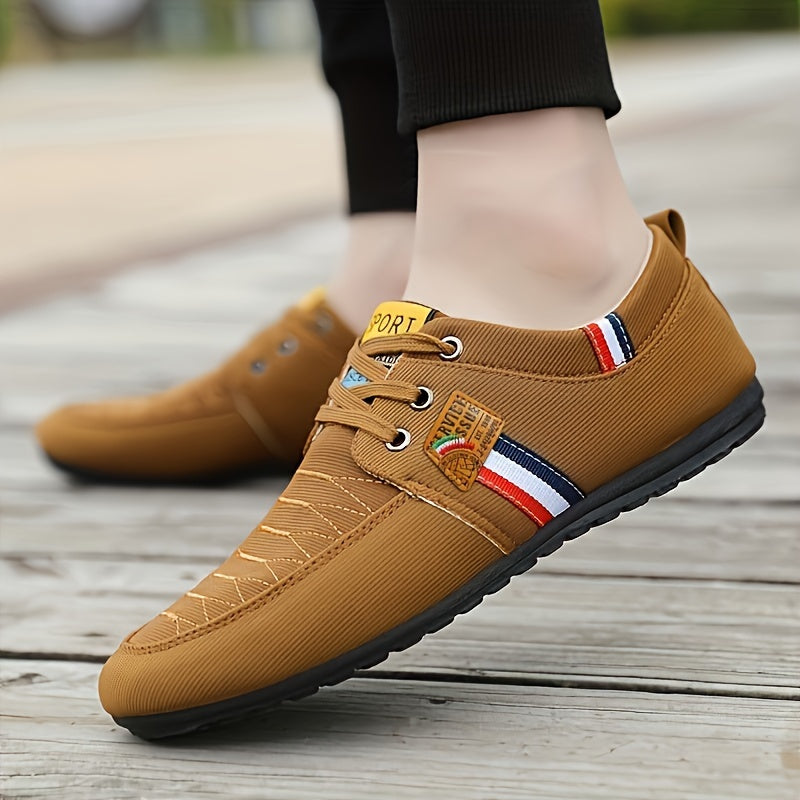 Men's Casual Light Weight Canvas Loafer Shoes, Comfy Breathable Non Slip Durable Shoes For Men's Outdoor Activities