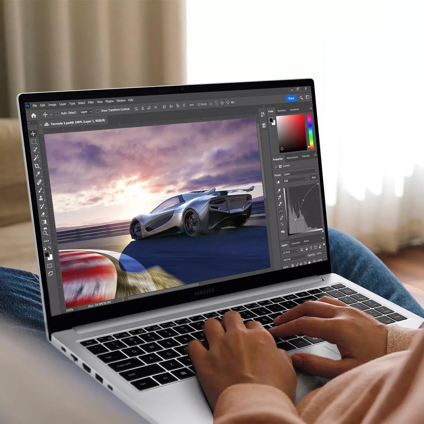 SAMSUNG Galaxy Book4 15.6" FHD Business Laptop 2024 PC, with Microsoft Office Lifetime License, Intel 10-Core 7-150U (Beats I7-1335U), 16GB RAM, 1TB SSD, Fingerprint Reader, Backlit KB, Win 11 Pro