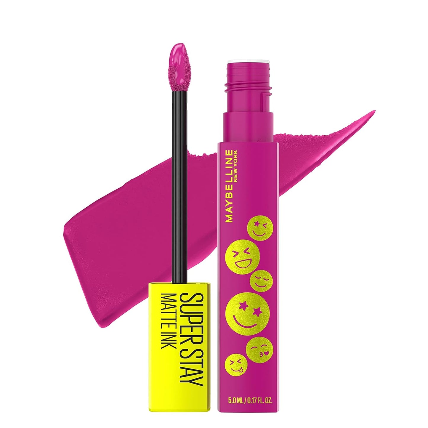 Maybelline Super Stay Matte Ink Liquid Lipstick Makeup, Long Lasting High Impact Color, up to 16H Wear, Exhilarator, Ruby Red, 1 Count, Packaging May Vary