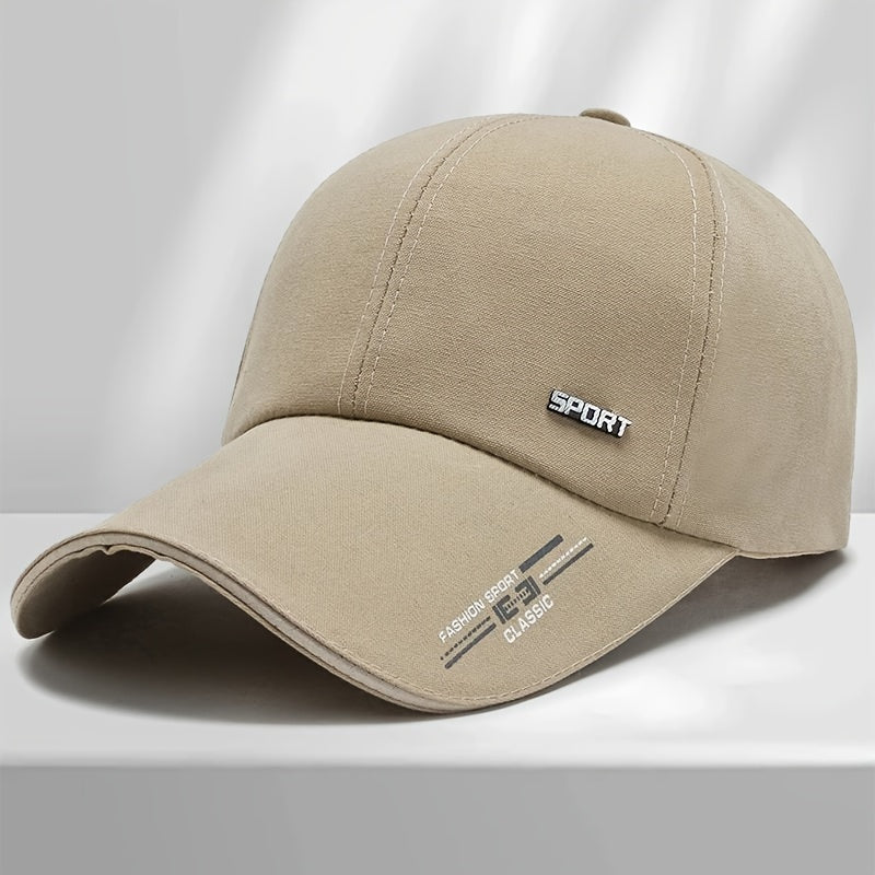 Fashionable Solid Color Hat - UV Protection & Windproof for Cycling, Golf, Camping | Perfect Gift for Men & Women