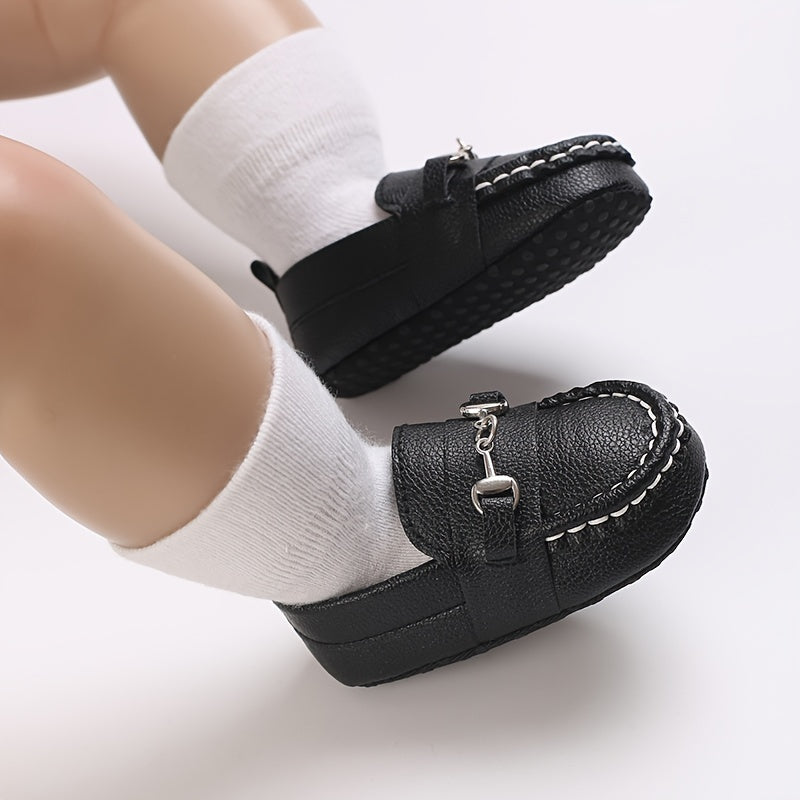 Casual Solid Color Slip On Sneakers For Baby Boys, Lightweight Non-slip Walking Shoes For Spring And Autumn