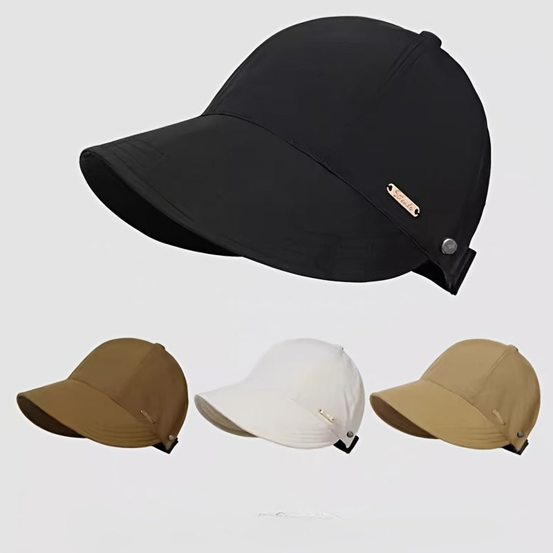Four Seasons Women's Shopping Travel Sports Large Brim Duckbill Sun Hat Spring and Summer Model Sun Protection Quick Dry Waterproof