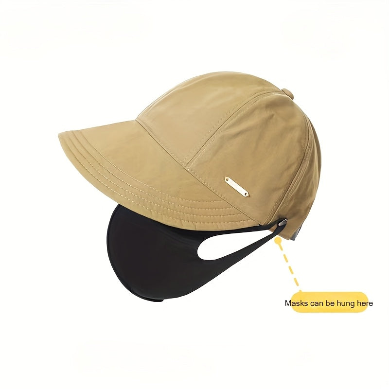 Four Seasons Women's Shopping Travel Sports Large Brim Duckbill Sun Hat Spring and Summer Model Sun Protection Quick Dry Waterproof