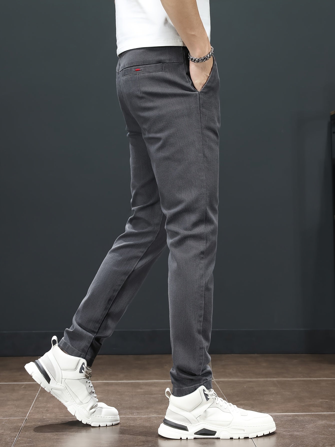Men'S Spring Casual Trousers, Lightweight Business Outdoor Straight-Leg Pants, Versatile And Stylish for Spring And Autumn, Suitable for Sports And Formal Occasions.