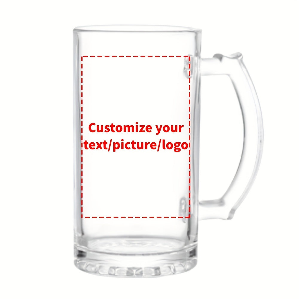 Personalized Custom Name Glass Beer Mug – Reusable Drinkware