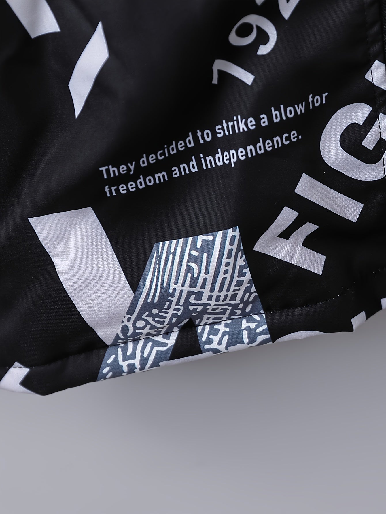 Boys' Cozy Jacket with Letter Print - Casual & Warm Windproof Outerwear for Fall/Winter