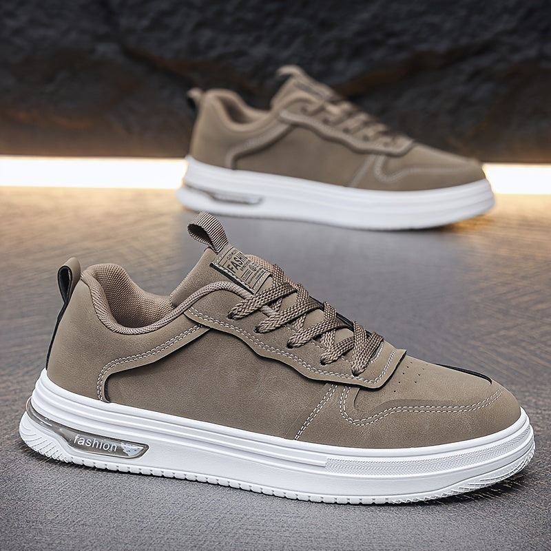 Men's Vintage-Inspired Casual Footwear - Breathable, Non-Slip Sole Low-Top Skate Shoes for All Seasons