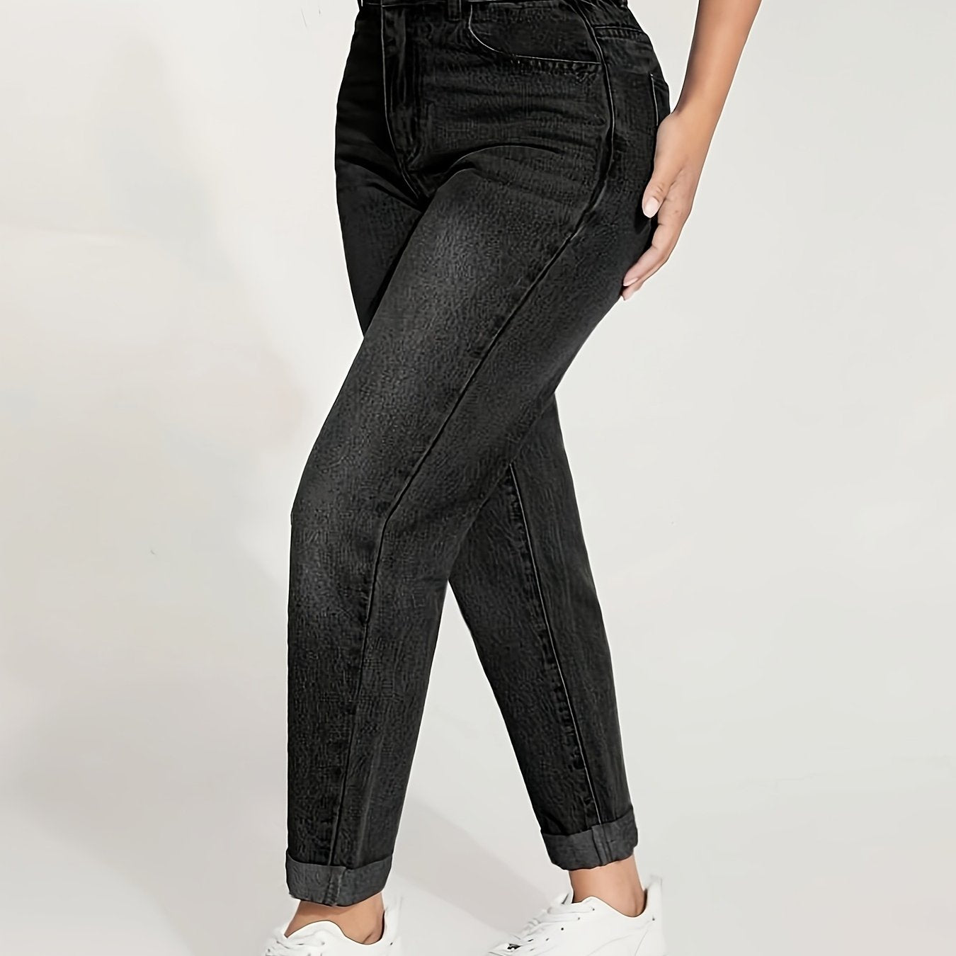 Կանացի Slim-Fit ձգվող ջինսե ջինսեր՝ առաձգական գոտկատեղով - հետույքի բարձրացում, հարմարավետ տեղավորում, լվացվող մեքենայում