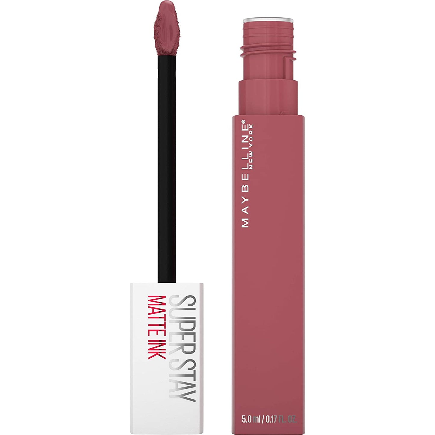 Maybelline Super Stay Matte Ink Liquid Lipstick Makeup, Long Lasting High Impact Color, up to 16H Wear, Exhilarator, Ruby Red, 1 Count, Packaging May Vary