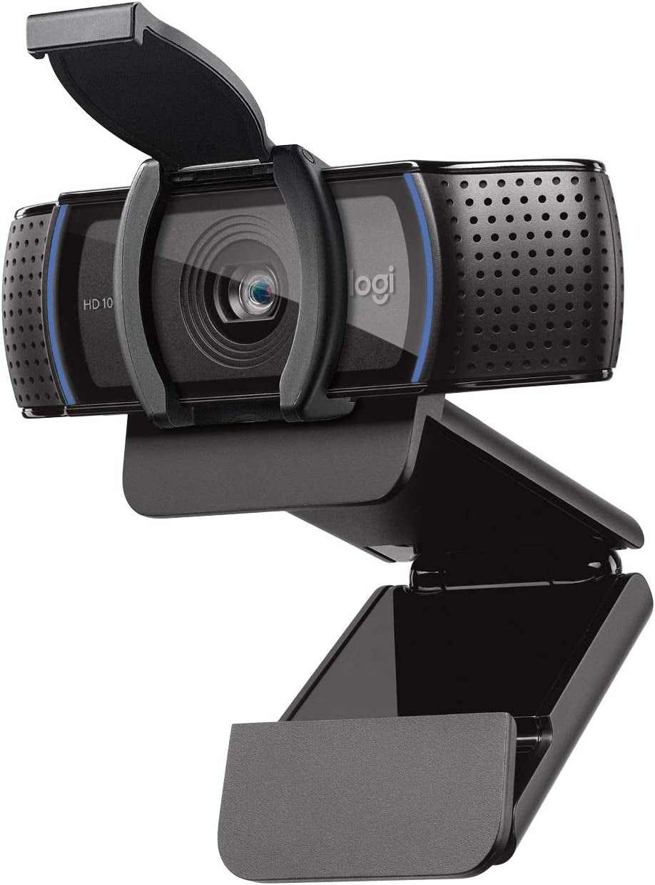 Logitech C920S HD Pro Webcam, Full HD 1080P/30Fps Video Calling, Clear Stereo Audio, Light Correction, Privacy Shutter, Works with Skype, Zoom, Facetime, Hangouts, Pc/Mac/Laptop/Tablet/Xbox - Black