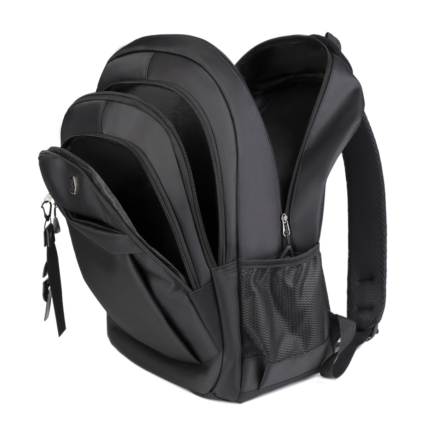 Men's Stylish Large Capacity Backpack - Black, Business Travel Ready with Multiple Compartments, Durable Lightweight Design, Perfect for Daily Commute Computer Use, Backpack for Travel, Highquality Luggage