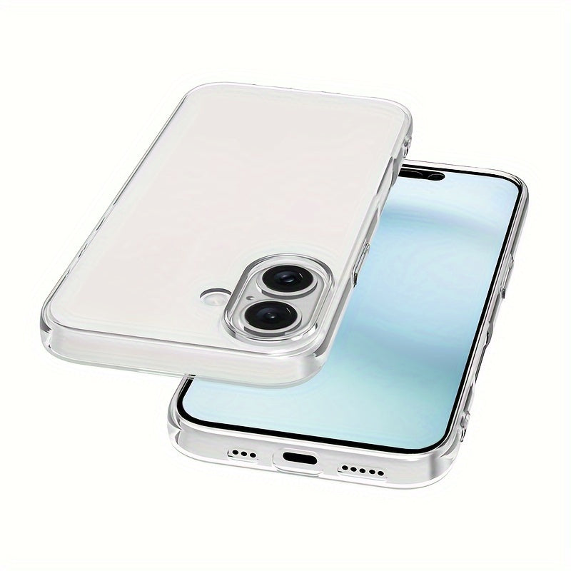 Mobile Phone Case for Iphone 16 Pro Max, Transparent Mobile Phone Case for Iphone 16 Plus, Simple And Thin Protective Case TPU Soft Case