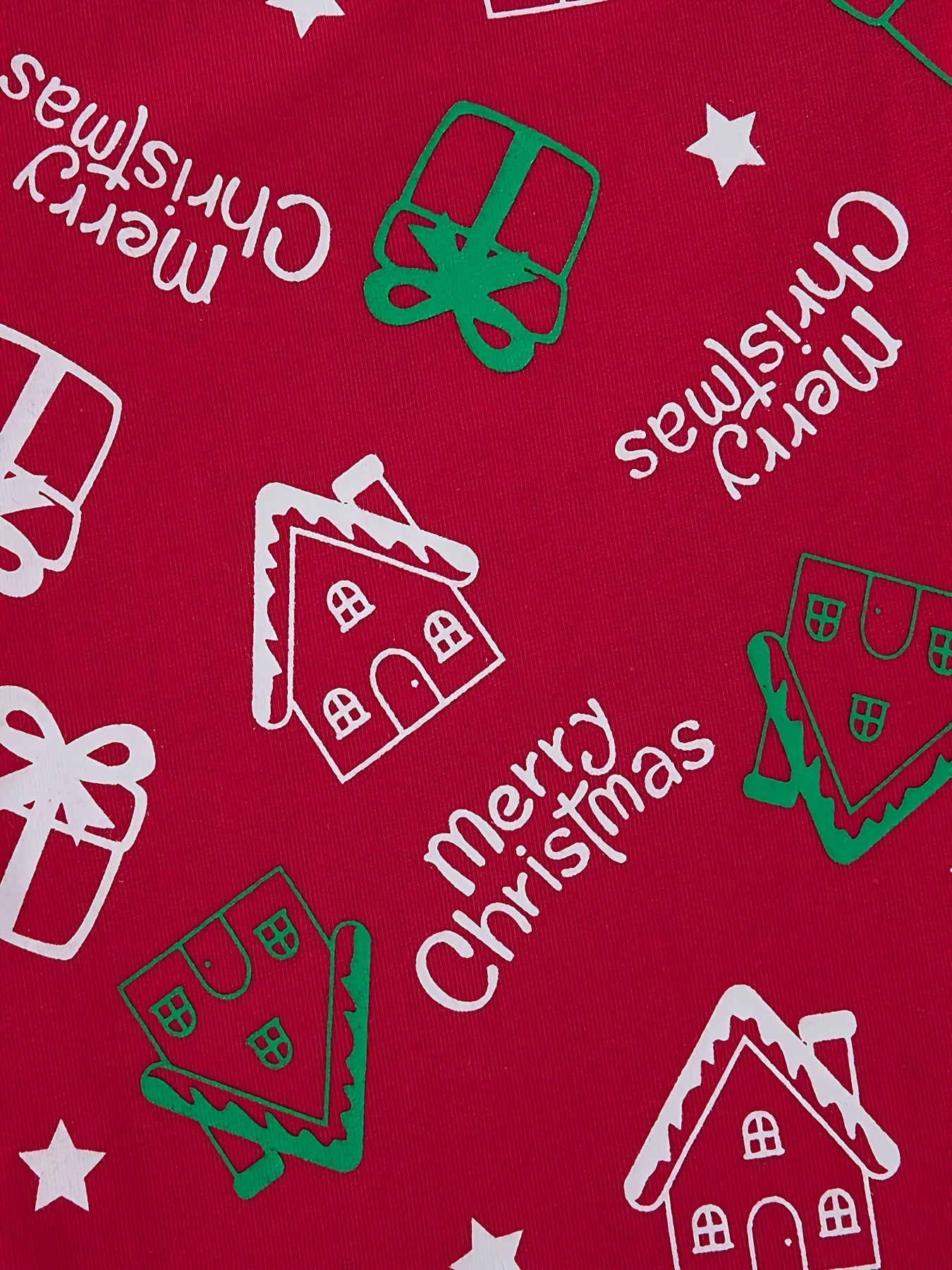 Սուրբ Ծննդյան գիշերանոցների հավաքածու տղաների և աղջիկների համար, կարմիր, Ձմեռ պապիկից, բամբակյա, կրակակայուն կոստյում, Սուրբ Ծննդյան նվեր, սահնակ, մեքենա, կարմիր, գիշերանոցների հավաքածու, երկու կտոր