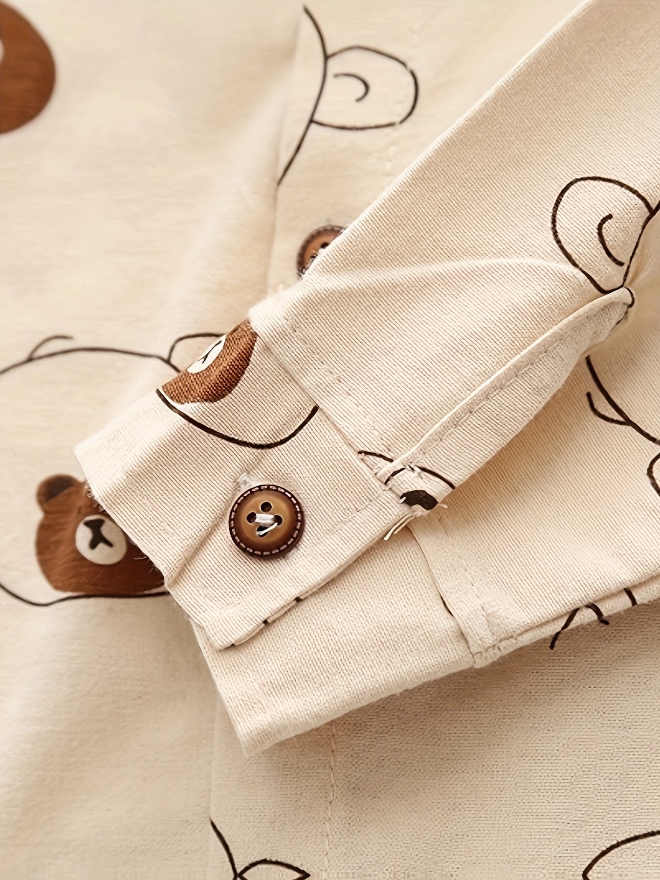 Boys' Bear Print T-shirt + Jeans Set 2pcs Combination, Versatile and Fashionable Casual Daily and Festival Wear, Perfect for Outdoor