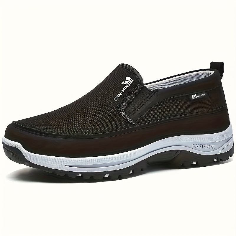 Men'S Lightweight Slip-On Sneakers - Cozy, Non-Skid Casual Running Footwear for Every Season