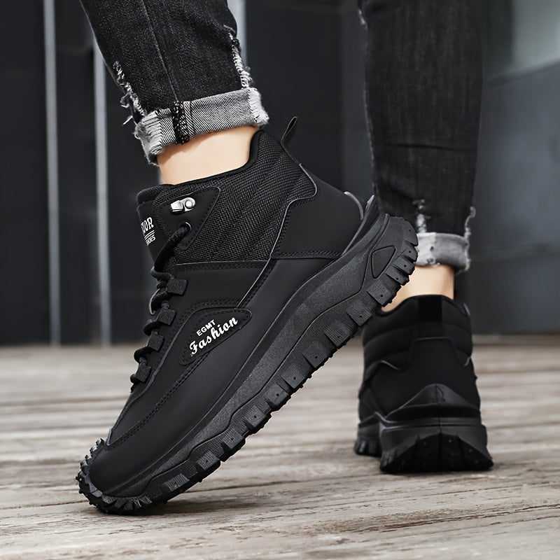 Men'S Outdoor Hiking Boots - Breathable PU Upper, Durable PVC Sole, Suitable for Trekking, Camping and Mountaineering | Military-Style Hiking & Camping Gear