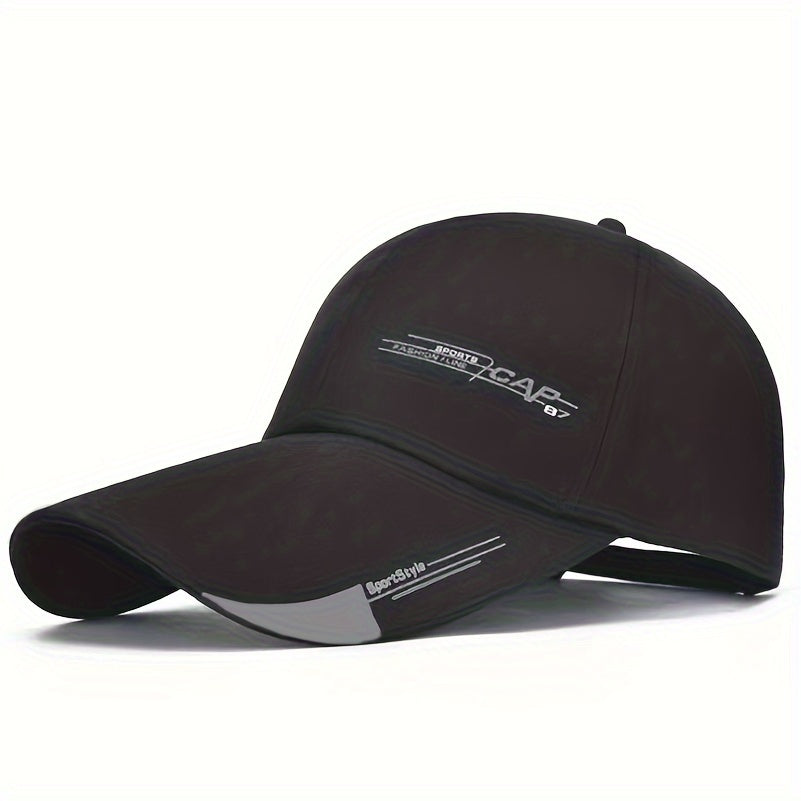 Unisex Baseball Cap, Breathable Summer Sun Hat, Trendy Peaked Cap With 3B-YS Print, Adjustable Casual Sports Cap