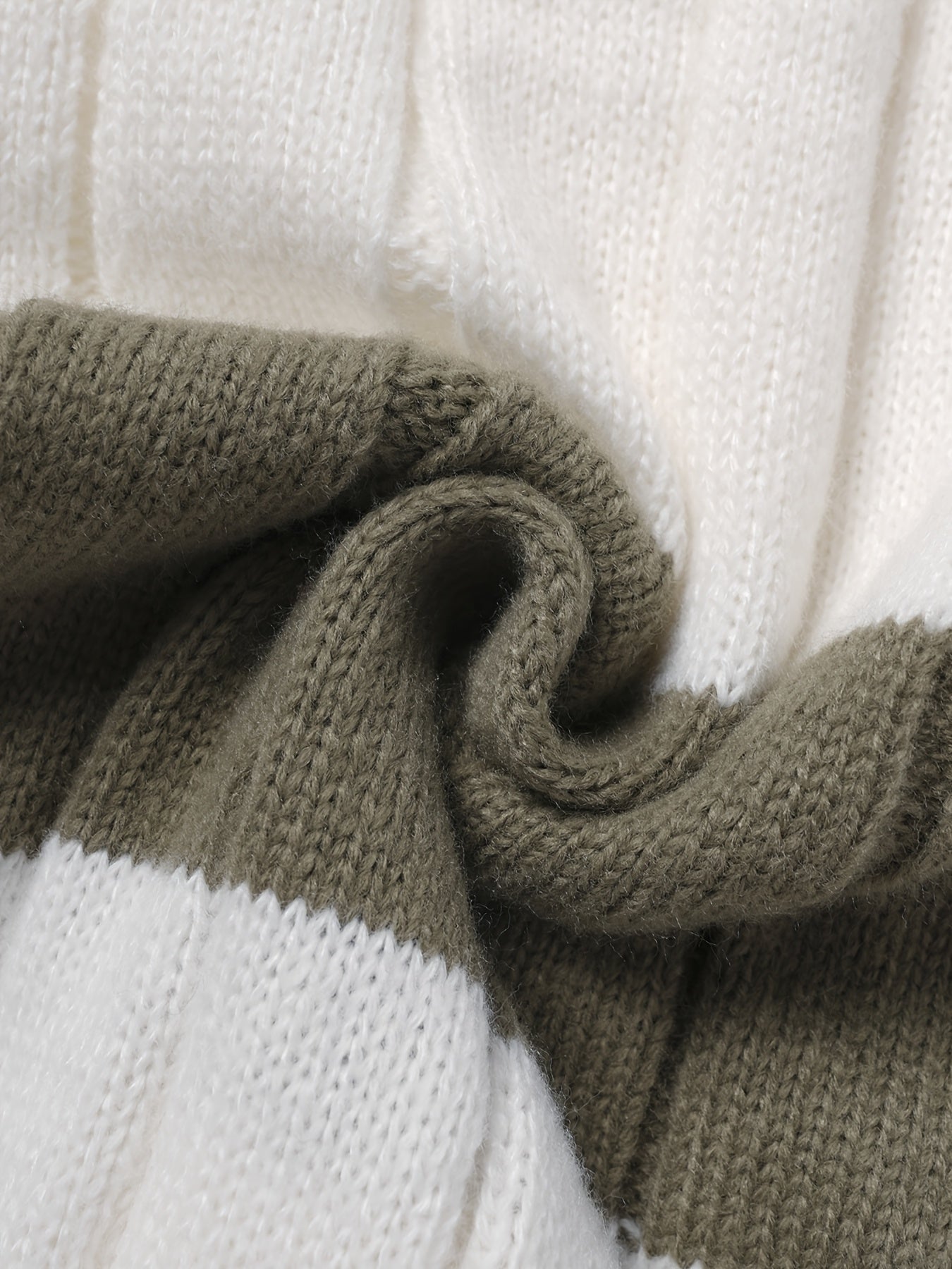 Տղամարդու ոճային գծավոր տրիկոտաժե պուլովեր սվիտեր - ամենօրյա կլոր վզնոցով, հարմար է գարնանը, աշնանը և ձմռանը կրելու համար