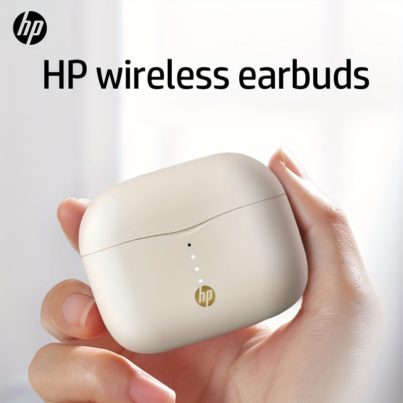HP True Wireless Earbuds, Lightweight In-Ear Headphones with a Built-In Microphone, Offering Immersive Premium Sound And a Long-Range Connection, Complete with a Charging Case - Suitable for Both Iphone And Android Devices.