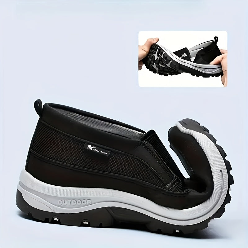 Men'S Lightweight Slip-On Sneakers - Cozy, Non-Skid Casual Running Footwear for Every Season