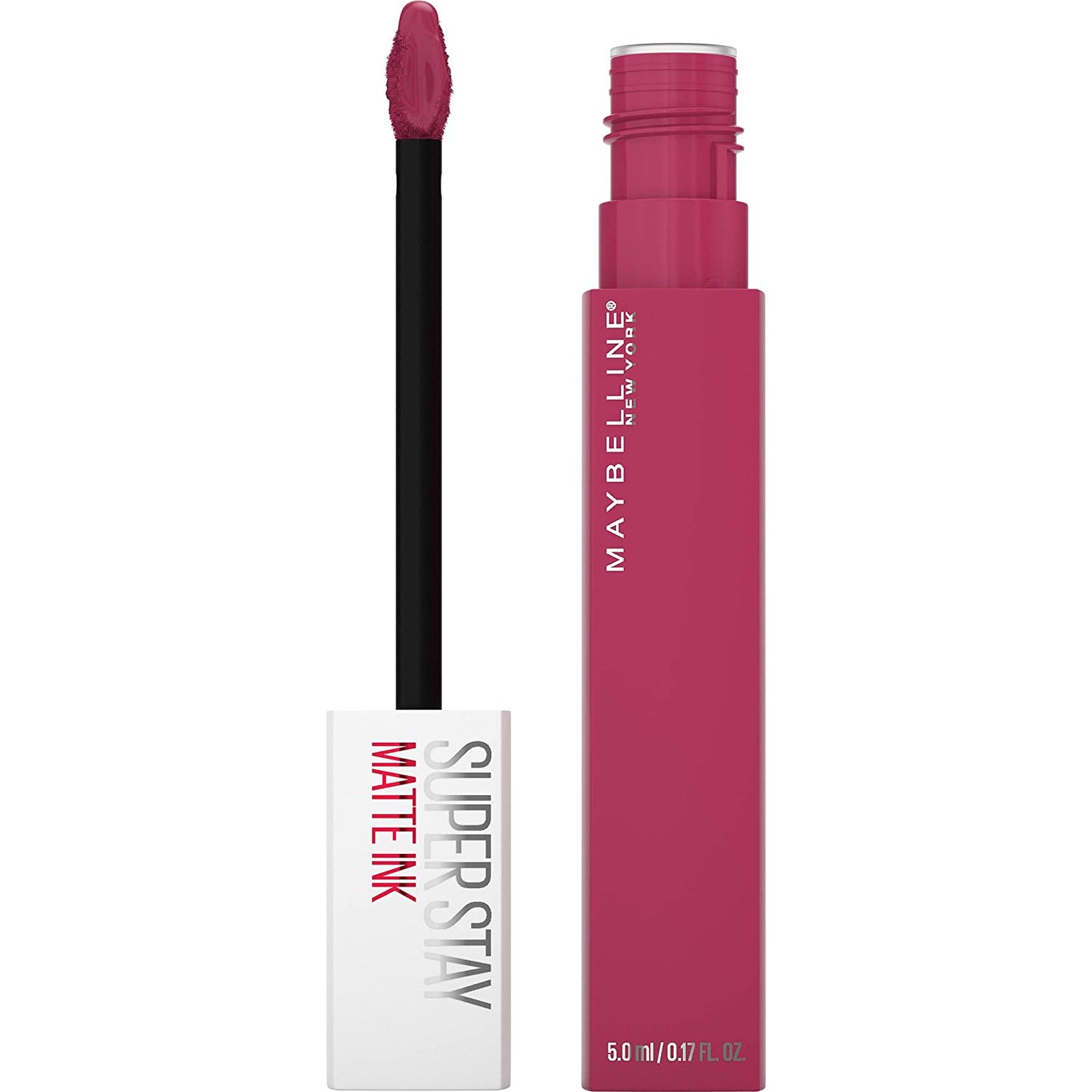 Maybelline Super Stay Matte Ink Liquid Lipstick Makeup, Long Lasting High Impact Color, up to 16H Wear, Exhilarator, Ruby Red, 1 Count, Packaging May Vary