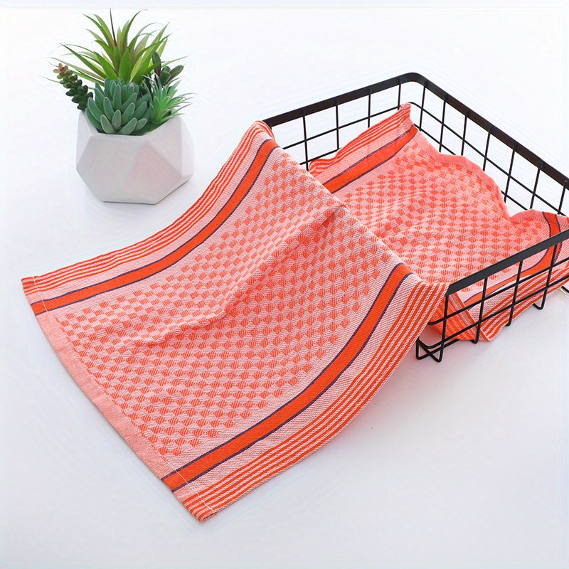4/6pcs Kitchen Dish Towels, Super Soft Waffle Weave, Colorful Plaid Pattern, Large Square Rags for Washing and Drying Dishes, Household Use, Washable Kitchen Towels, Tea Towels, Suitable for Living Room, Bedroom, Bathroom, To