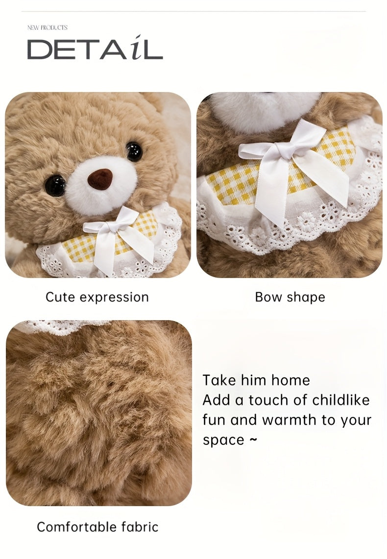 A Cute 33Cm/12.99In Plush Teddy Bear Toy, Fully Stuffed, Perfect As a Birthday Gift for Girls, a Companion Gift, a Christmas Present, Or Home Decoration