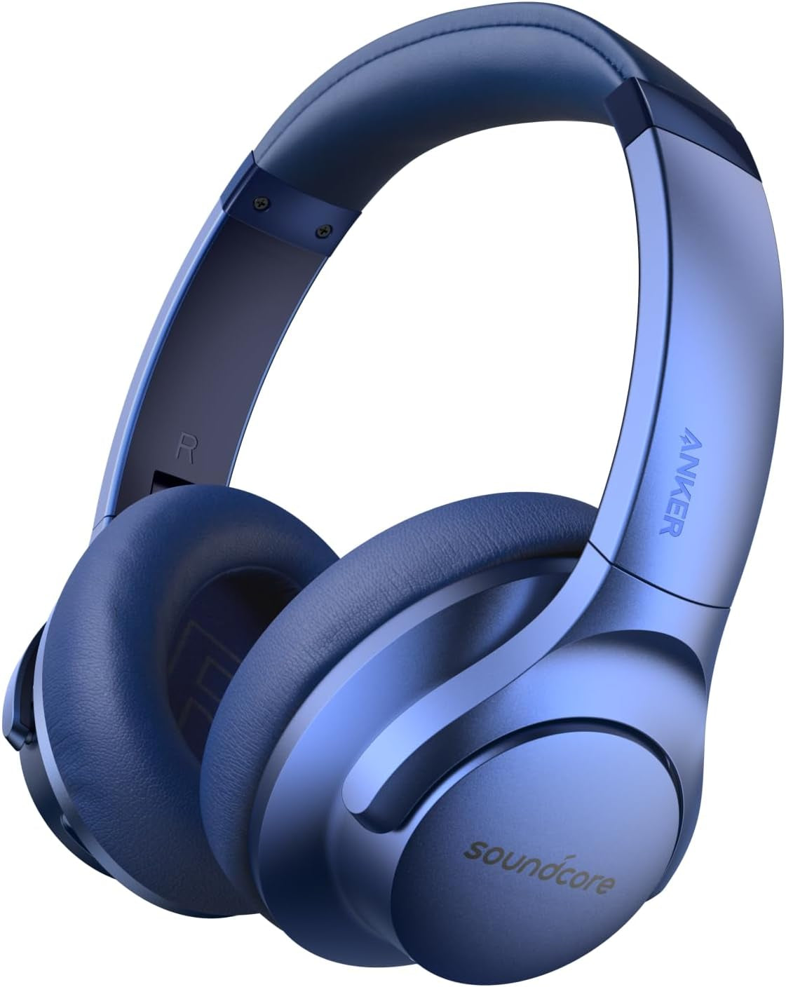 Soundcore Anker Life Q20 Hybrid Active Noise Cancelling Headphones, Wireless over Ear Bluetooth Headphones, 60H Playtime, Hi-Res Audio, Deep Bass, Memory Foam Ear Cups, Travel, Office, USB-C Charging