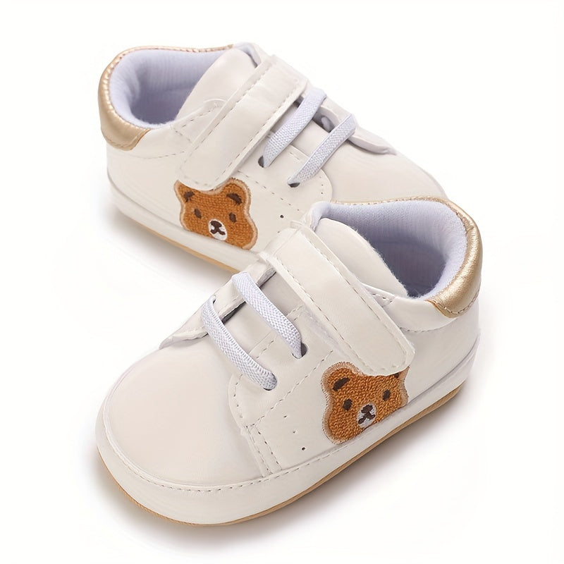 Casual Cute Cartoon Bear Sneakers For Baby Boys, Lightweight Non-slip Walking Shoes For Spring Summer Autumn