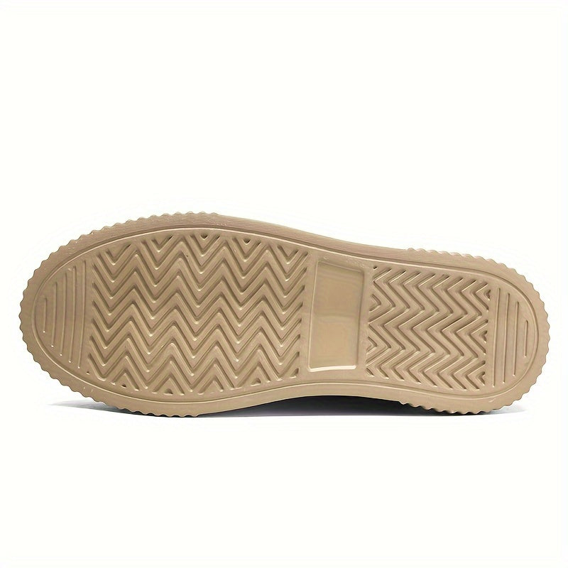 Men's Fashionable Lace-Up Sneakers - Casual & Sporty, Non-Slip, All-Season Wear with Comfortable EVA/Fabric Insole