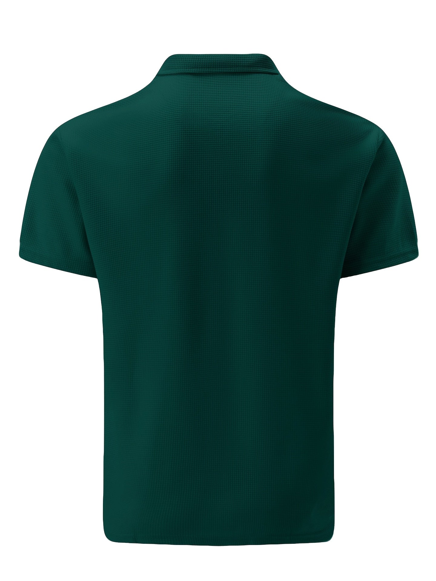 Men's Summer Casual 3-Piece Tracksuit Waffle Knit Half-Zip