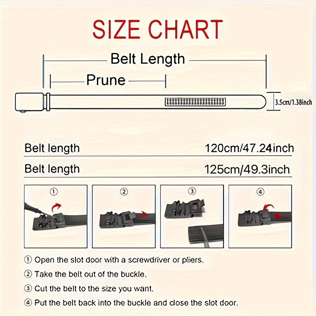 Men'S Leather Cowhide Belt, Fashion Casual Retro Belt Automatic Buckle, Business Fashion Men'S Belt, Gifts