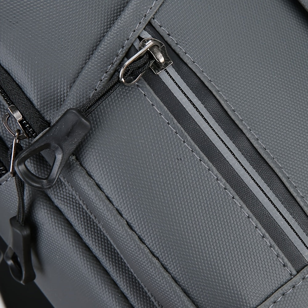 1pc Men's New Large Capacity Bag, Multilayer Storage Crossbody Bag, Trendy Fashion Chest Bag