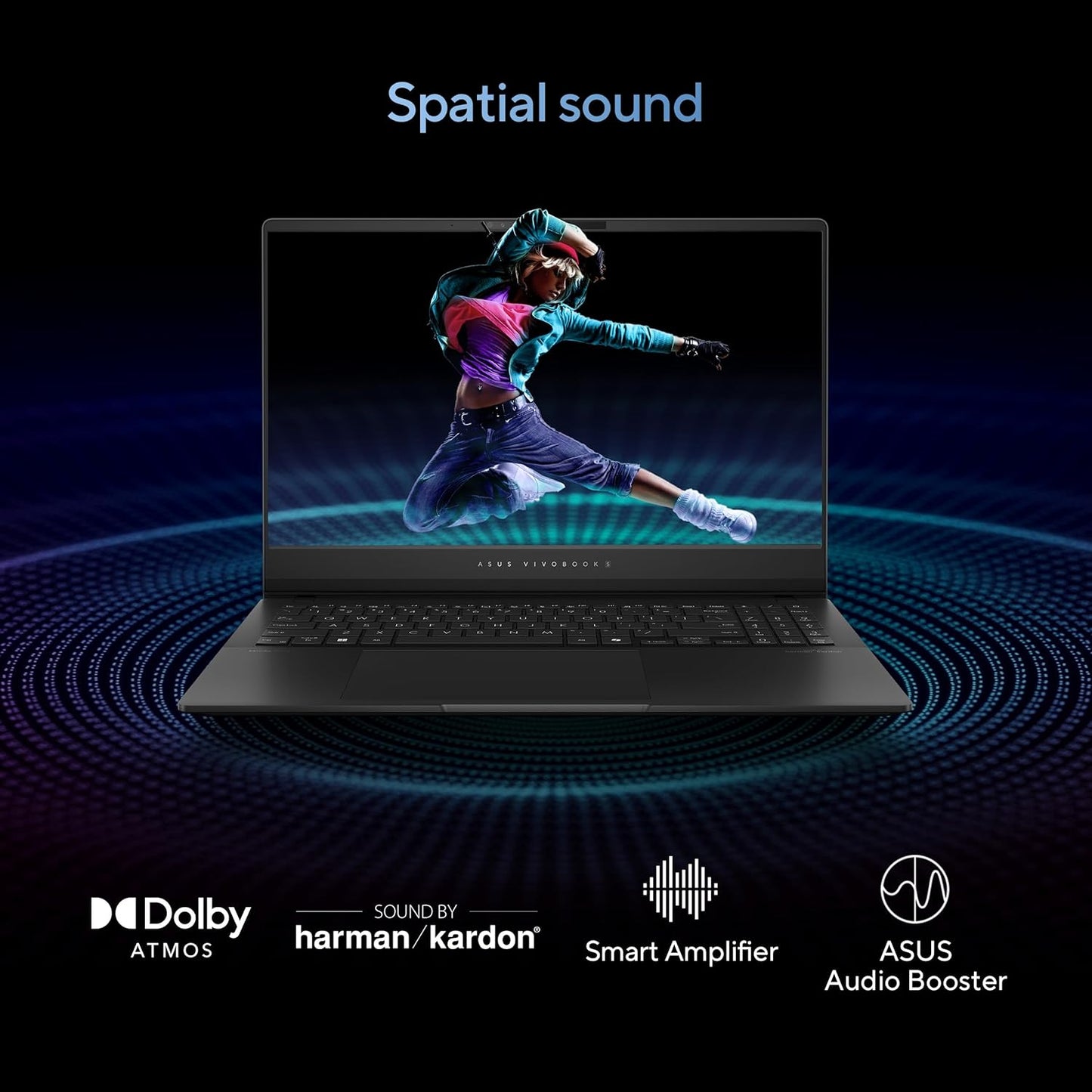 ASUS Vivobook S 14 OLED Slim Laptop, Intel Core Ultra 9 185H, 16GB, 1TB SSD, Fast Charging, RGB Keyboard, Thunderbolt 4, Neutral Black, S5406MA-AS96, Intel Evo Edition