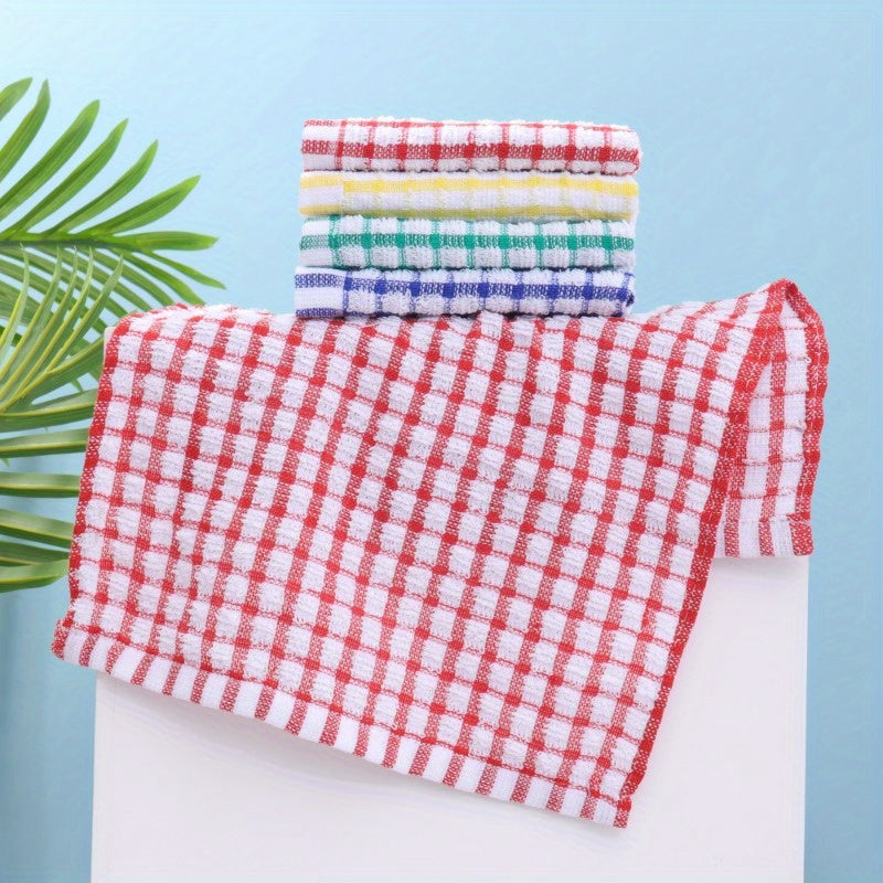 6/12 Pack Modern Blend Kitchen Towels, Low Linting Waffle Weave Dish Cloths, Quick-Dry Absorbent Tea Towels for Cleaning Sink, Stove, Pots - Hand Wash Only, Space Themed Oblong Dish Towels