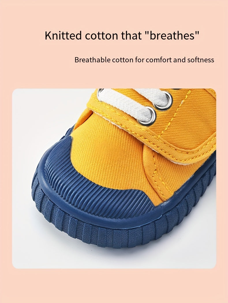 Lightweight Canvas Toddler Shoes - Suitable for 1-2 Years Old Girls, 12-24 Months Children's Shoes, Comfortable Walking Shoes - Suitable for Spring and Autumn - Suitable for Indoor and Outdoor! Christmas, Halloween, Thanksgiv