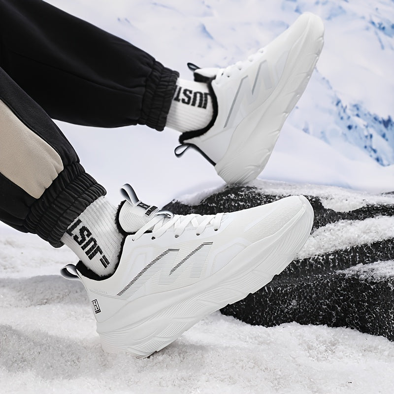 Men's/Unisex All-Weather Winter Thermal Snow Boots with Air -like Absorption, Heavy-Duty Traction Tread & Warm PU Upper - All-Terrain, Ice Walking, Casual Outdoor Shoes for Year-Round Wear (No