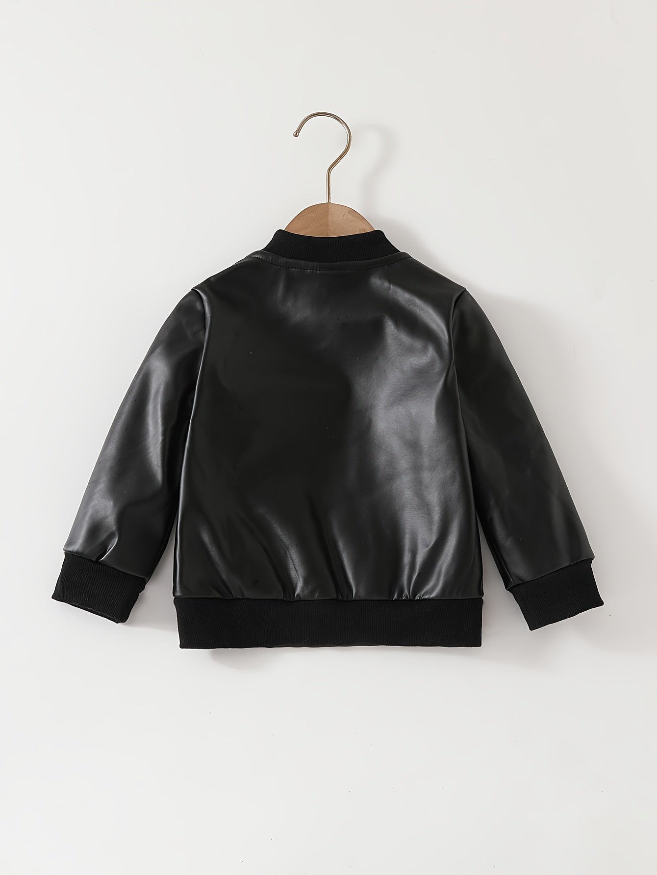 Fashionable And Cool Jackets for Children Under 3 Years Old, Suitable for Autumn And Winter, Windproof And Waterproof, Featuring a Long-Sleeve Zip Closure, Regular Fit, Made of Solid Color in Polyester Material.