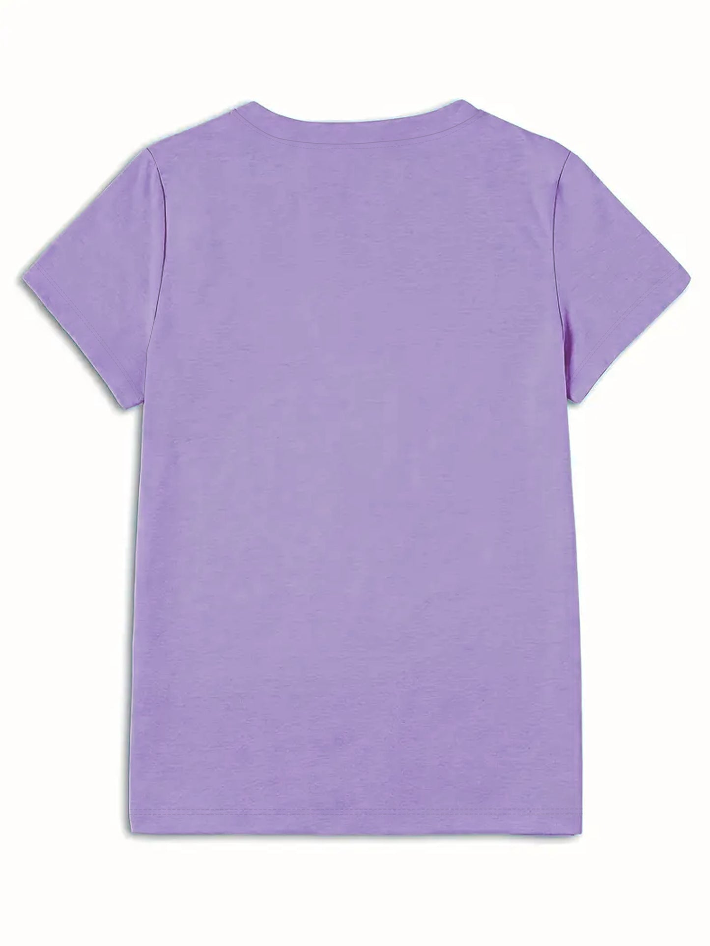 Women's Light Blue Yellow Rose Print T-Shirt - Short Sleeve Crew Neck Casual Top with Medium Stretch, Machine Washable & Breathable Fabric for All-Season Comfort, Relaxed Style, Graphic Tee, Stretchy Material, Printed Shirt,
