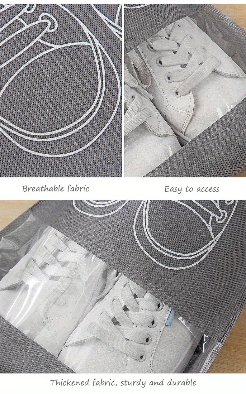 1pc Travel Shoe Storage Bag, Durable Non-woven Fabric, Drawstring Closure, Anti Yellowing, Moisture-proof, Perfect For Travel And Cushioning - Keep Shoes Free From Dust