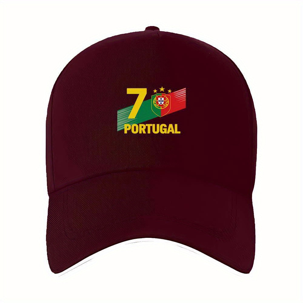 7 Portugal Emblem Sports Cap for Workouts and Jogging