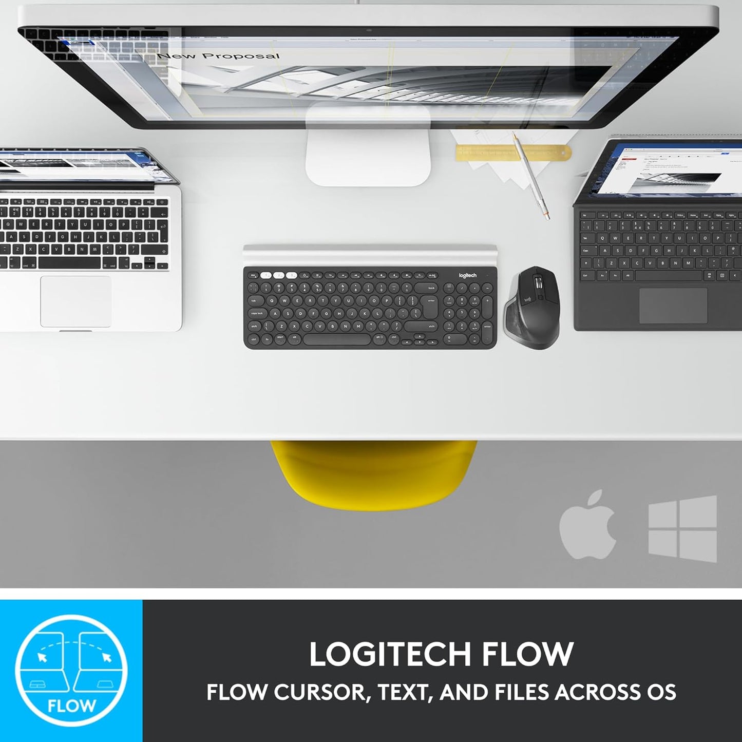 Logitech MX Master 2S Bluetooth Edition Wireless Mouse – Use on Any Surface, Hyper-Fast Scrolling, Ergonomic, Rechargeable, Control up to 3 Apple Mac and Windows Computers - Graphite