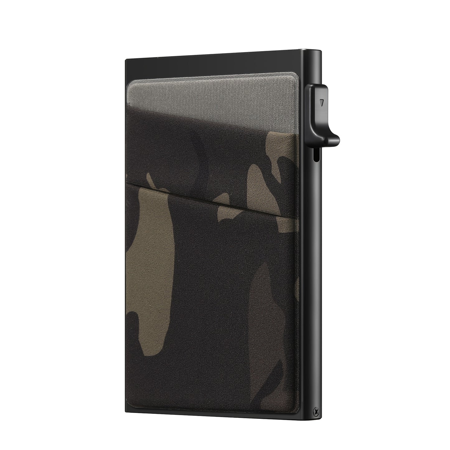 Simple RFID Blocking Aluminum Alloy Credit Card Holder with Money Bag for Men