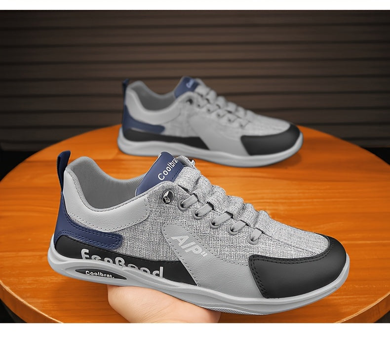 Men's Vintage Old School Style Sneakers, Comfy Non Slip Durable Canvas Breathable Shoes, Men's Footwear