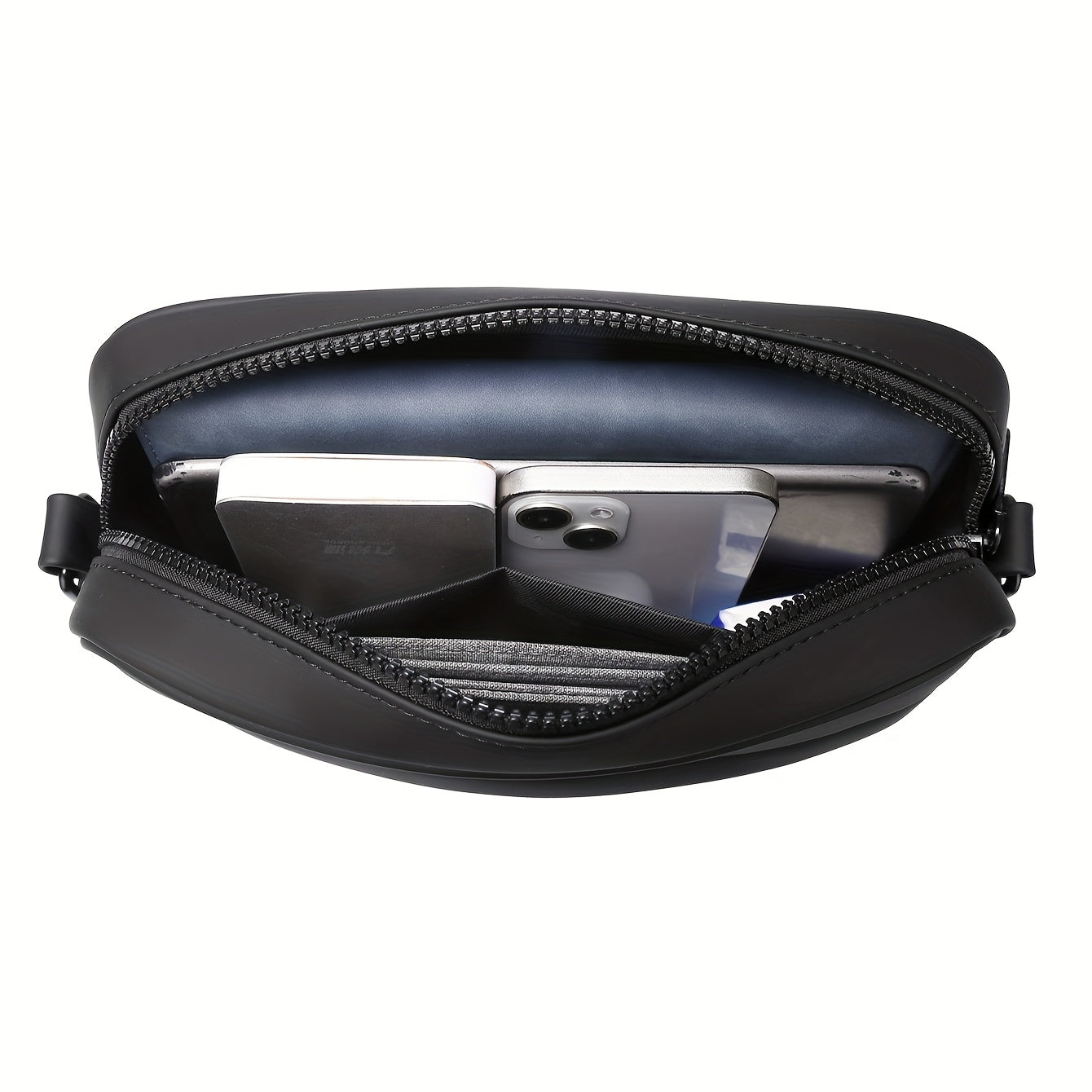 Men's Crossbody Bag with Adjustable Strap - Sleek Minimalist Purse, Spacious Interior for Everyday Commute, Formal Casual Outings - Durable Crossbody Backpack for Men