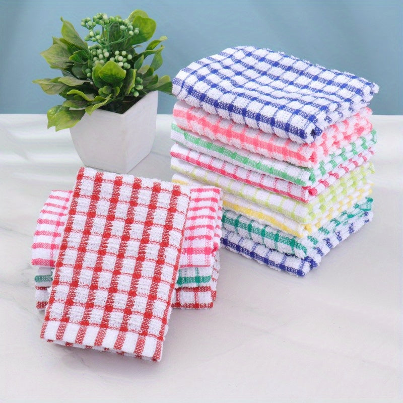 6/12 Pack Modern Blend Kitchen Towels, Low Linting Waffle Weave Dish Cloths, Quick-Dry Absorbent Tea Towels for Cleaning Sink, Stove, Pots - Hand Wash Only, Space Themed Oblong Dish Towels