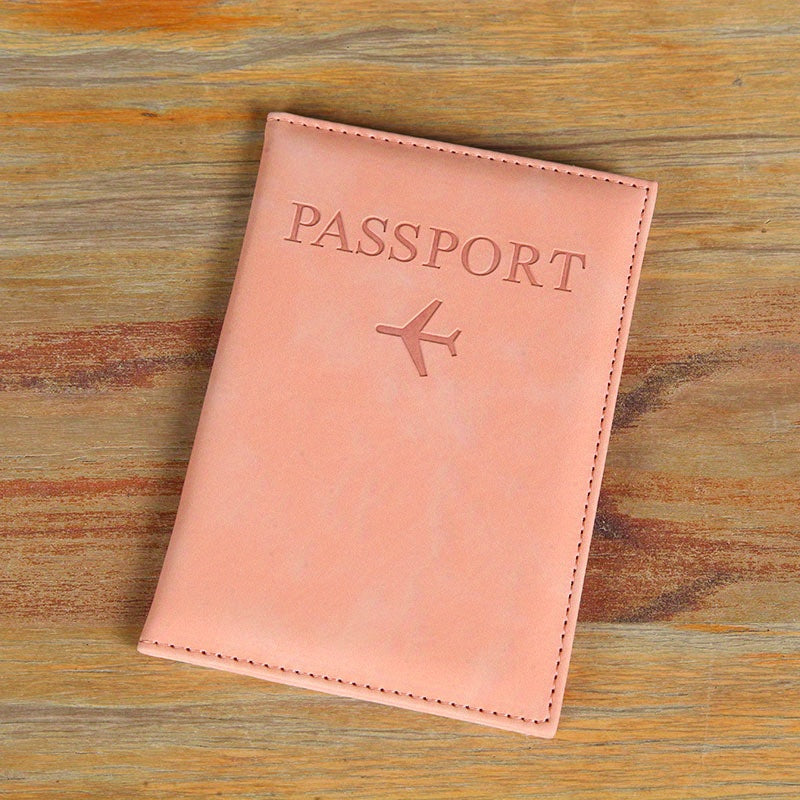 PU Simple Passport Holder Passport Protection Case Ճանապարհորդական անձնագրի ID կրեդիտ քարտի կափարիչ