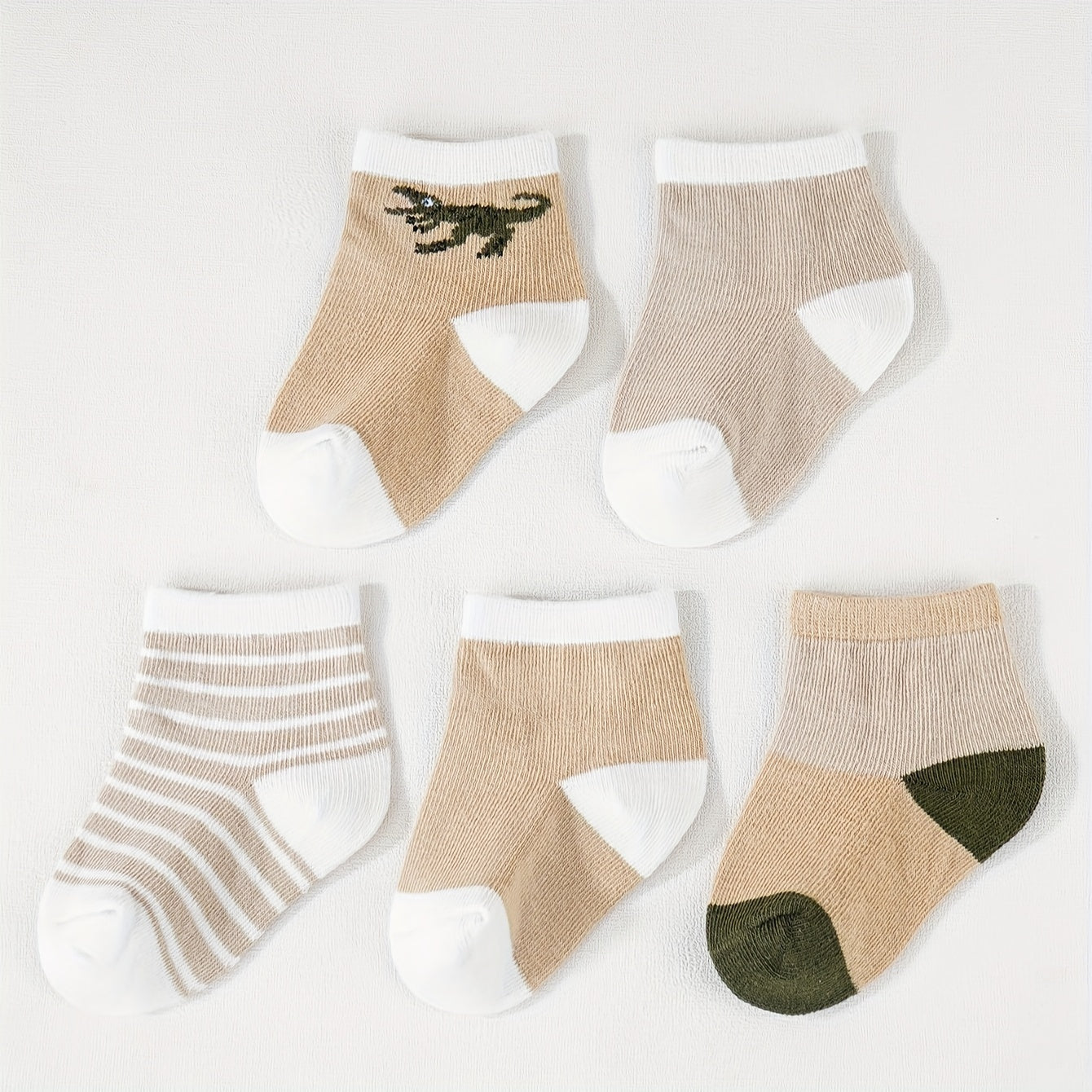 5 Pairs of Youngsters and Youngsters Socks for Boys and Girls, Breathable and Sweat-absorbing Socks for Youngsters, Suitable for Home Wear All Seasons