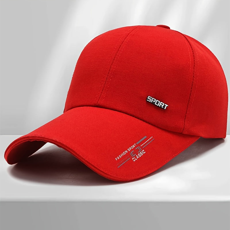 Fashionable Solid Color Hat - UV Protection & Windproof for Cycling, Golf, Camping | Perfect Gift for Men & Women